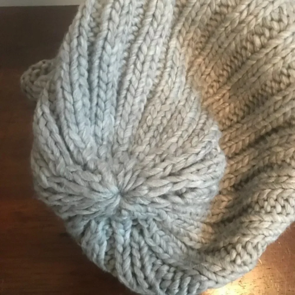 Free People Rory  beanie slouch Hat ribbed knit